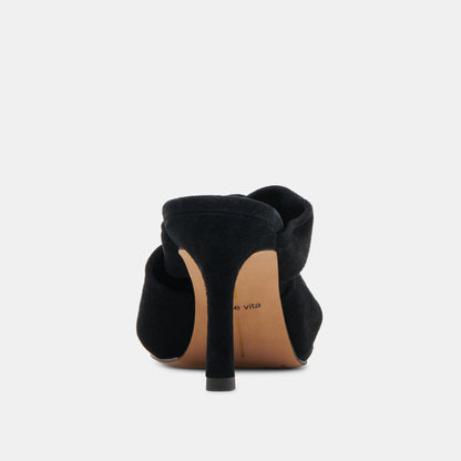 KELSY HEELS ONYX SUEDE | Dolce Vita