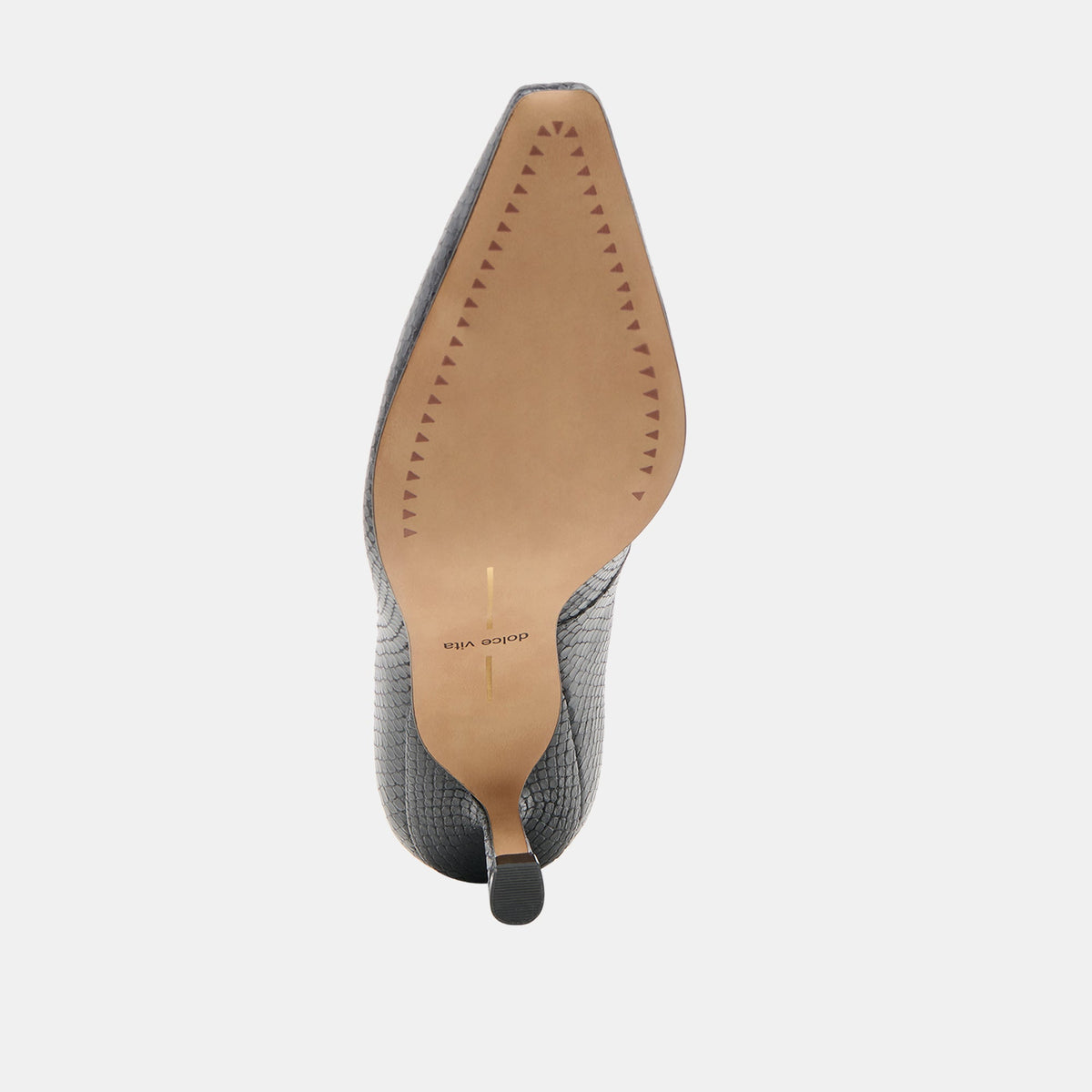 Briona Onyx Embossed Leather Heels | Dolce Vita