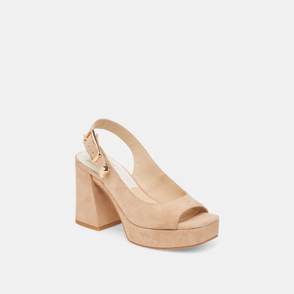 FLORES HEELS BAMBOO SUEDE | Dolce Vita