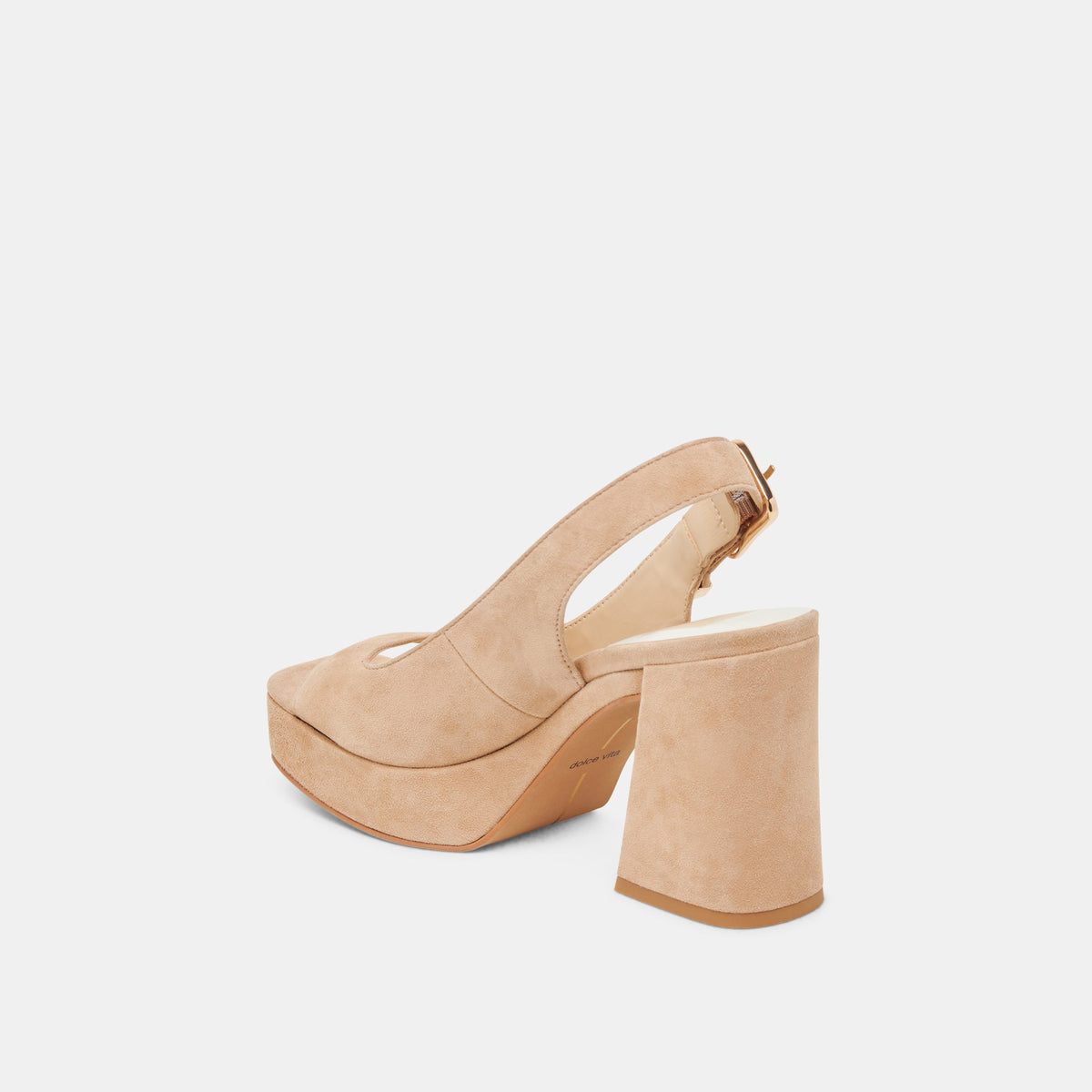 FLORES HEELS BAMBOO SUEDE | Dolce Vita