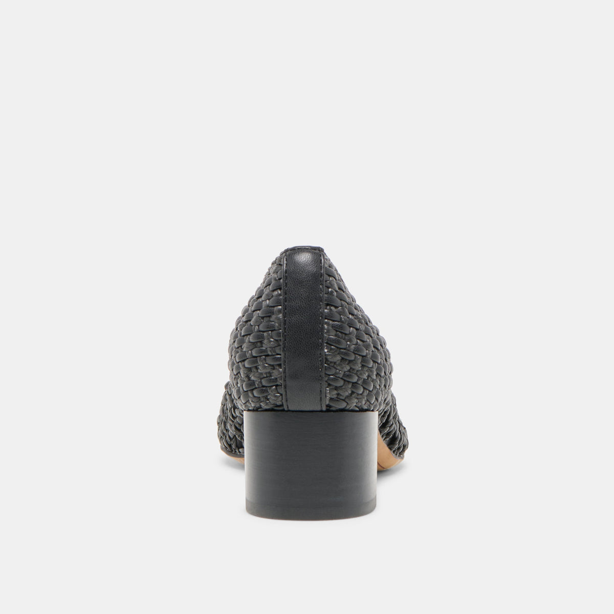 Lula Black Woven Raffia Heels | Dolce Vita