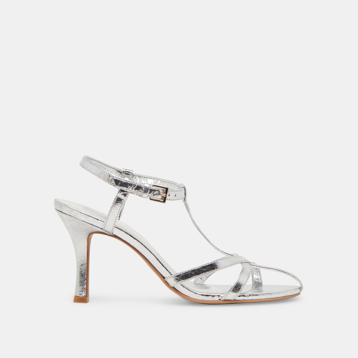 LIANE HEELS SILVER DISTRESSED LEATHER | Dolce Vita