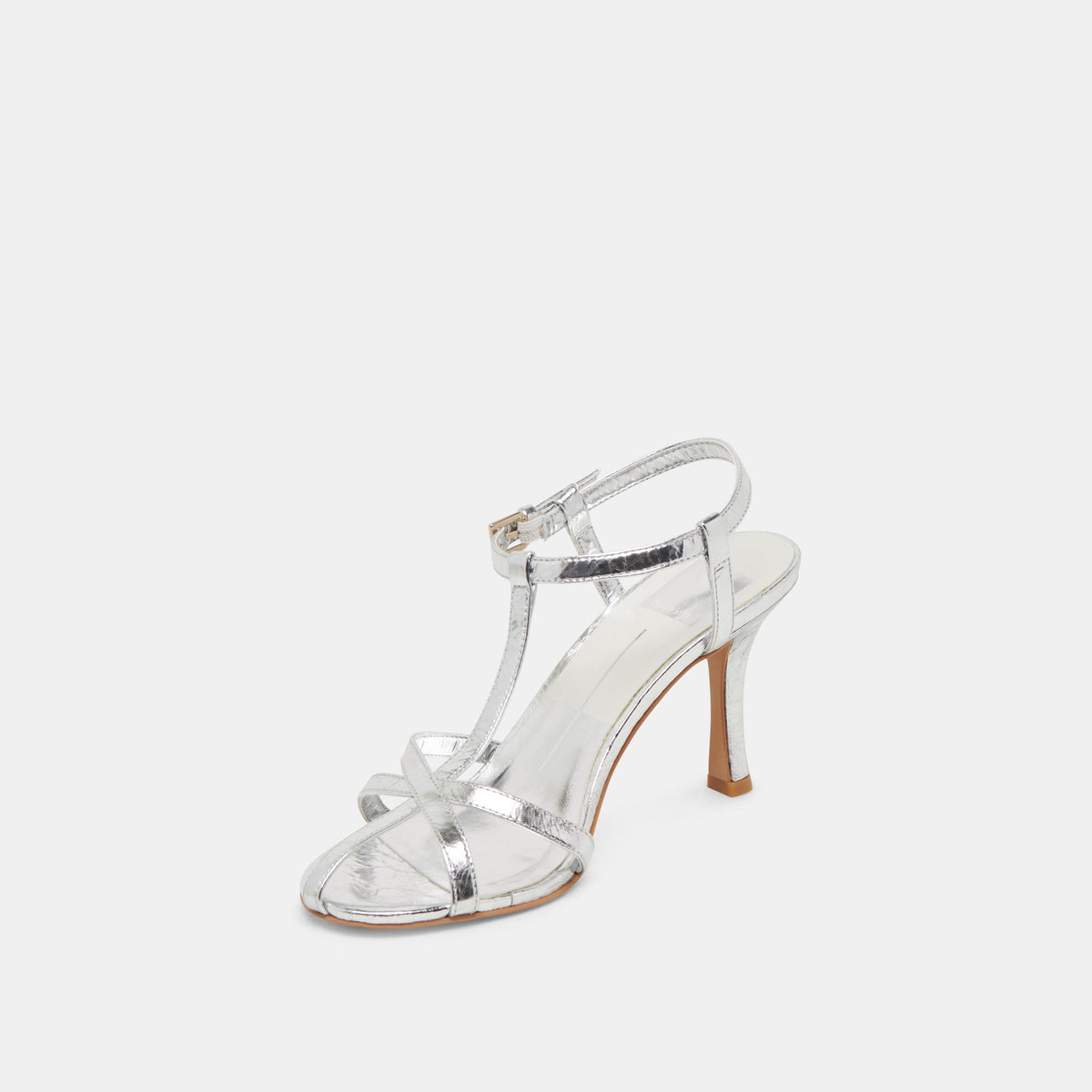 LIANE HEELS SILVER DISTRESSED LEATHER | Dolce Vita