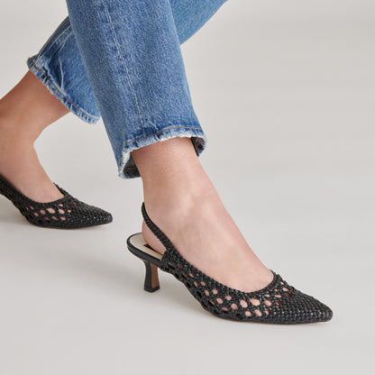 OLYMPA HEELS BLACK STELLA | Dolce Vita