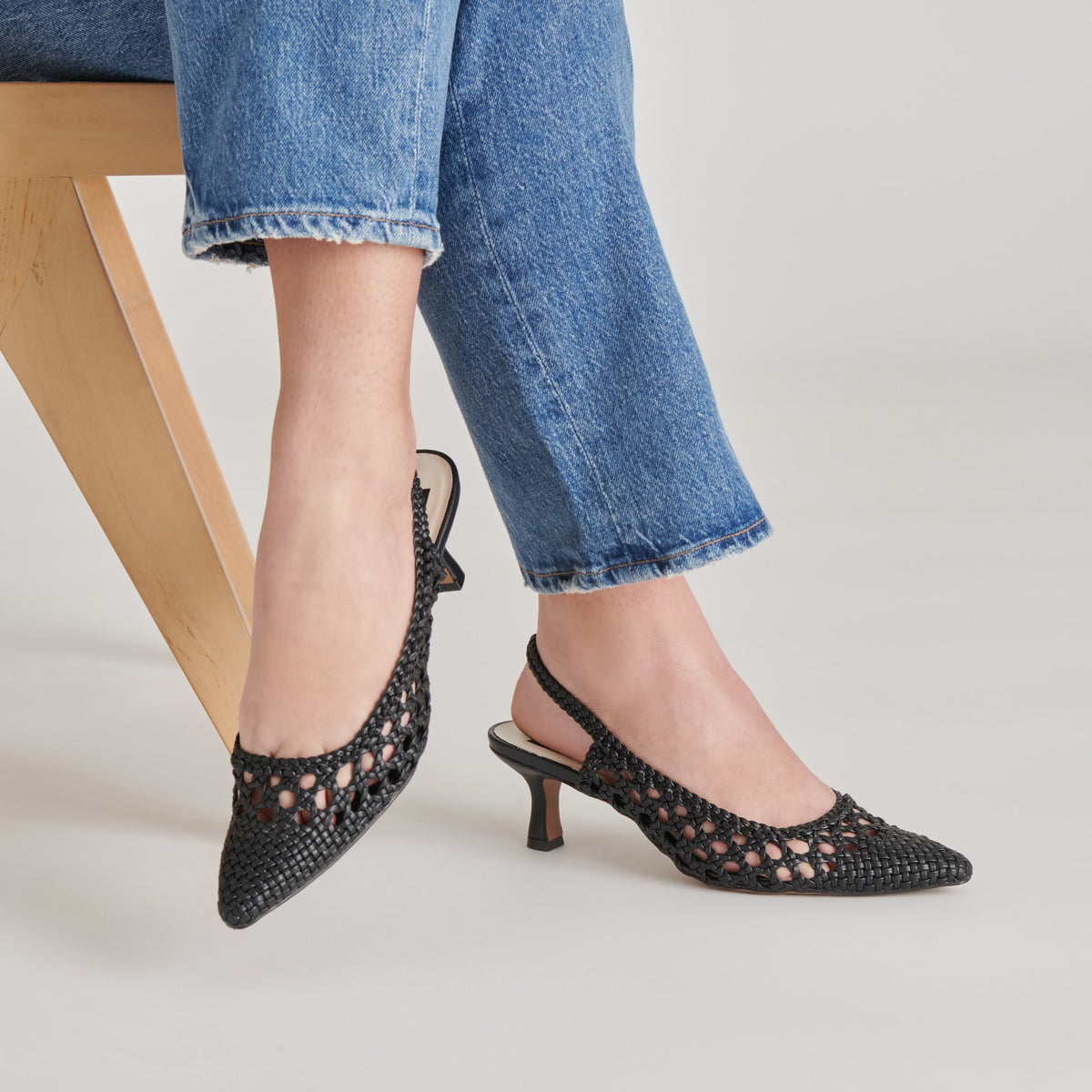 OLYMPA HEELS BLACK STELLA | Dolce Vita