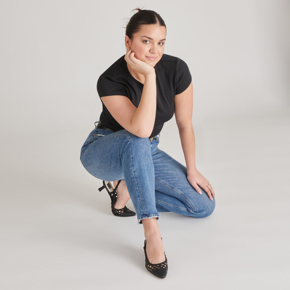 OLYMPA HEELS BLACK STELLA | Dolce Vita