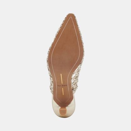 OLYMPA HEELS LIGHT GOLD METALLIC STELLA | Dolce Vita