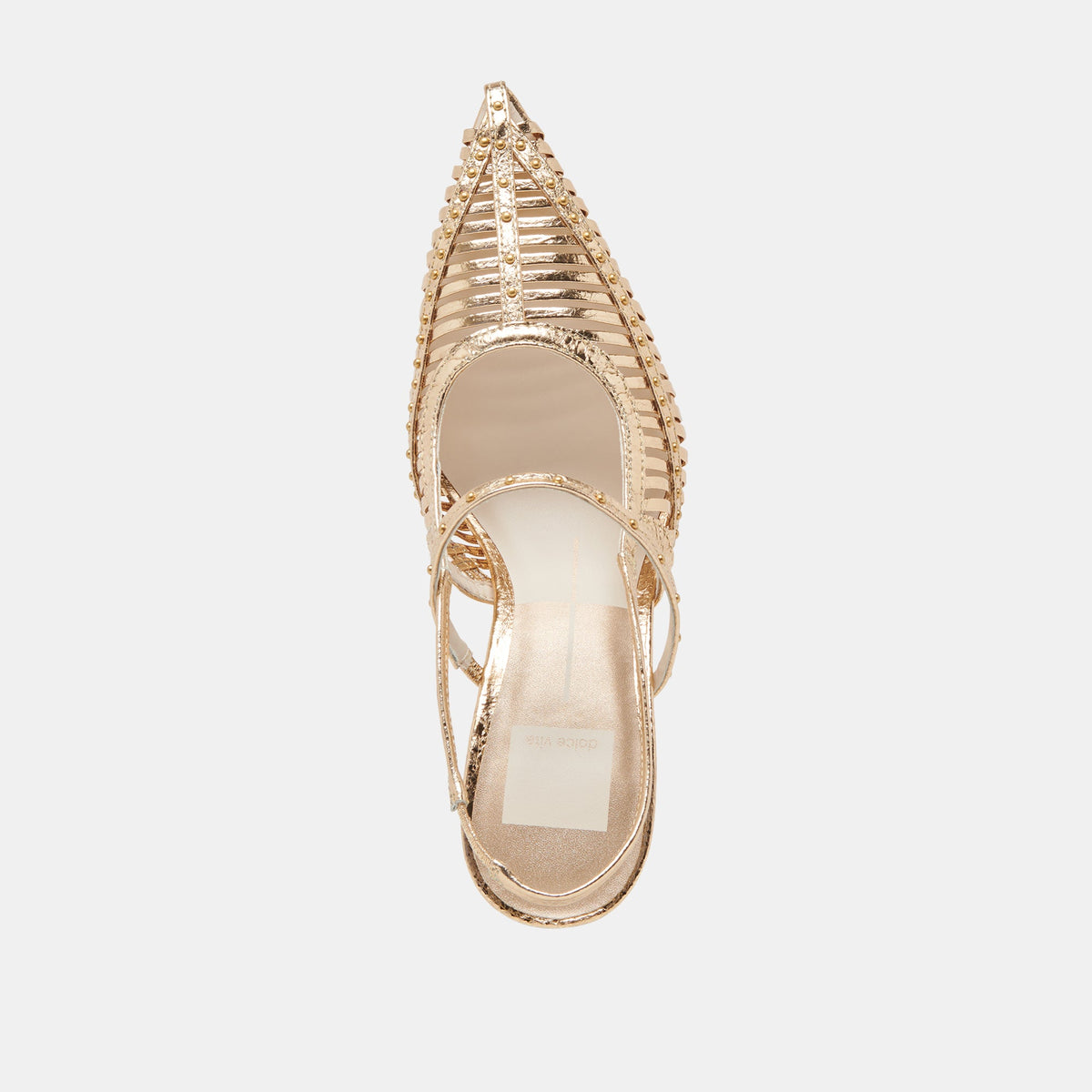 HENSAL HEELS GOLD DISTRESSED LEATHER | Dolce Vita