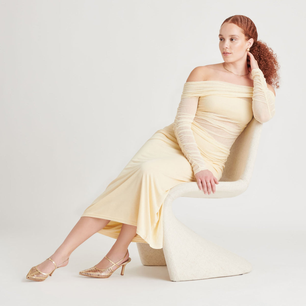 HENSAL HEELS GOLD DISTRESSED LEATHER | Dolce Vita