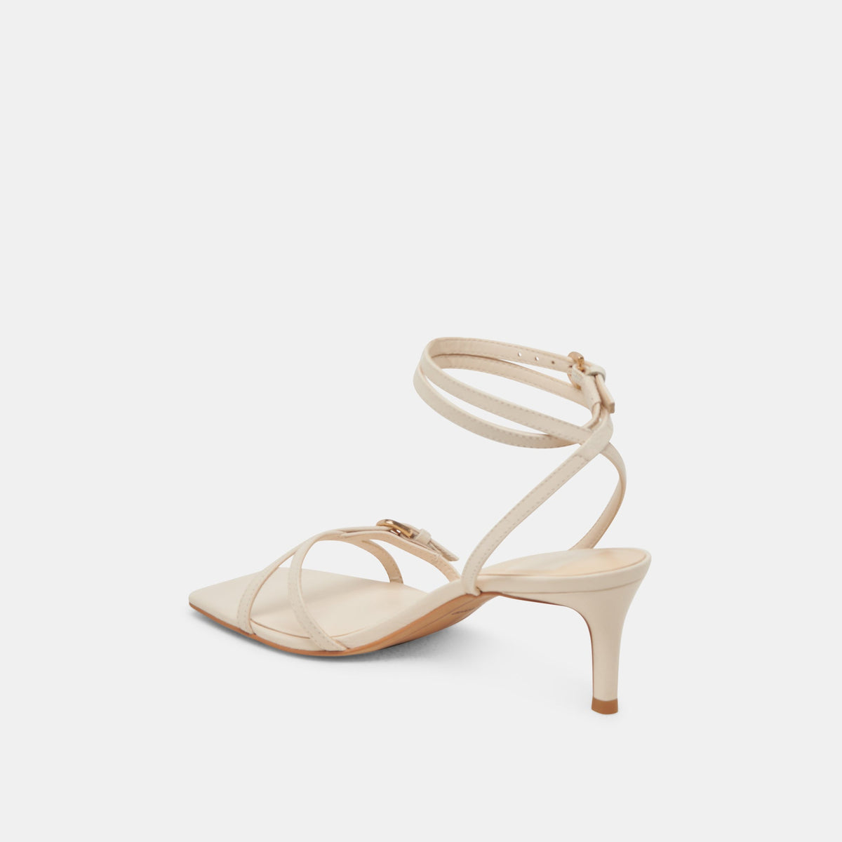 BAMBY HEELS BONE LEATHER | Dolce Vita