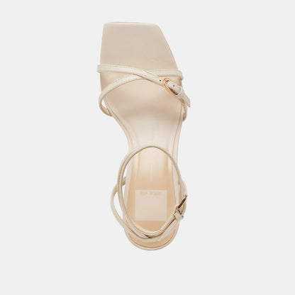 BAMBY HEELS BONE LEATHER | Dolce Vita