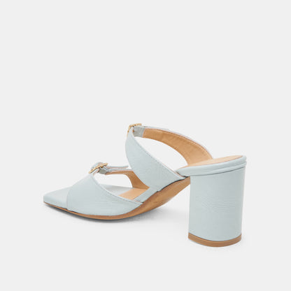 SHANE HEELS ICE BLUE CRINKLE PATENT | Dolce Vita