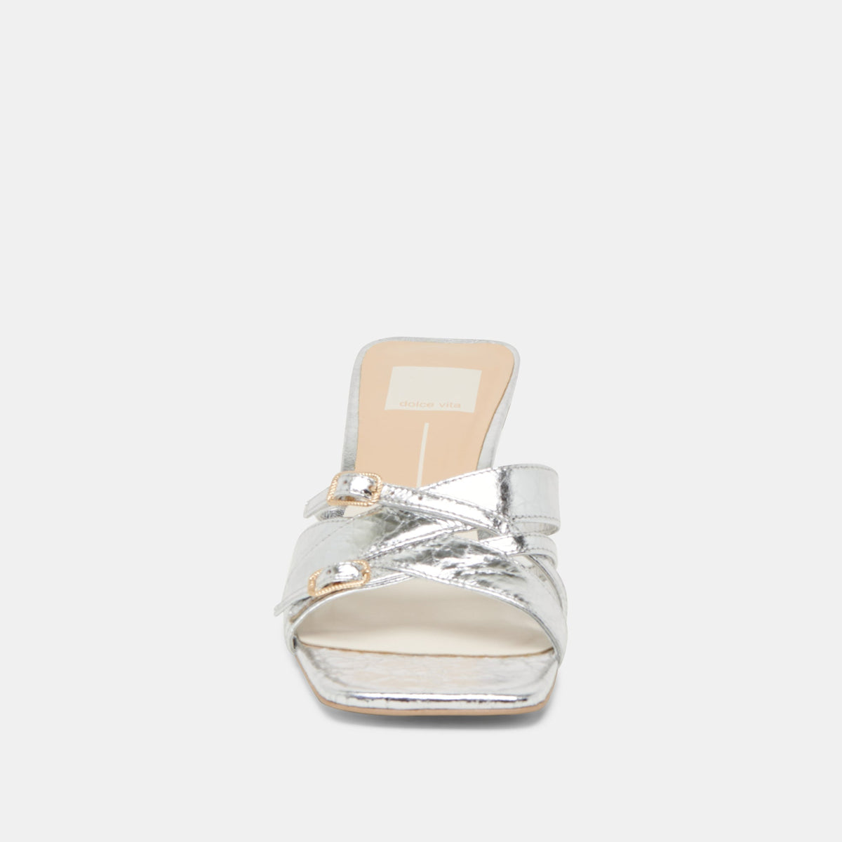 BRYANT HEELS SILVER DISTRESSED LEATHER | Dolce Vita