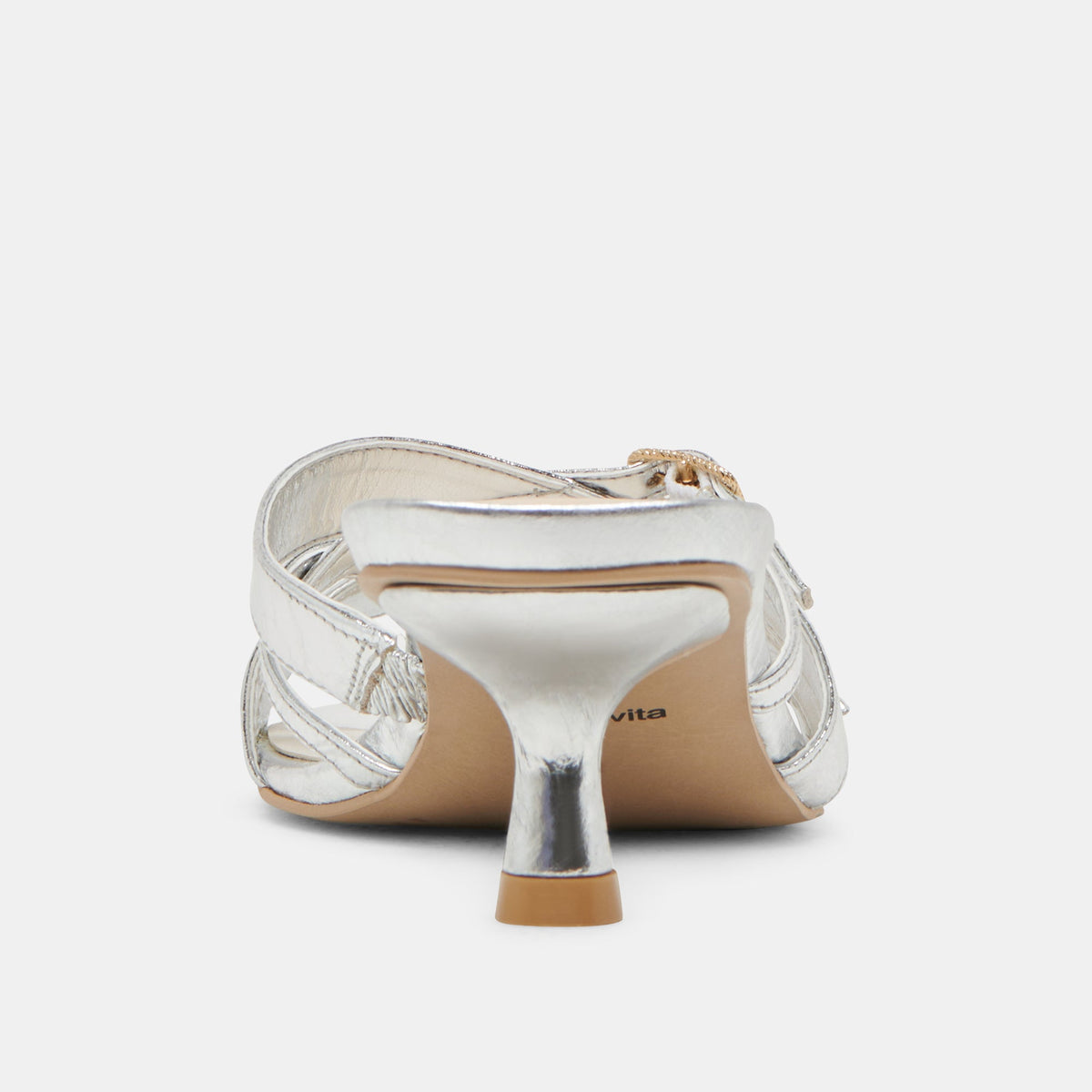 BRYANT HEELS SILVER DISTRESSED LEATHER | Dolce Vita