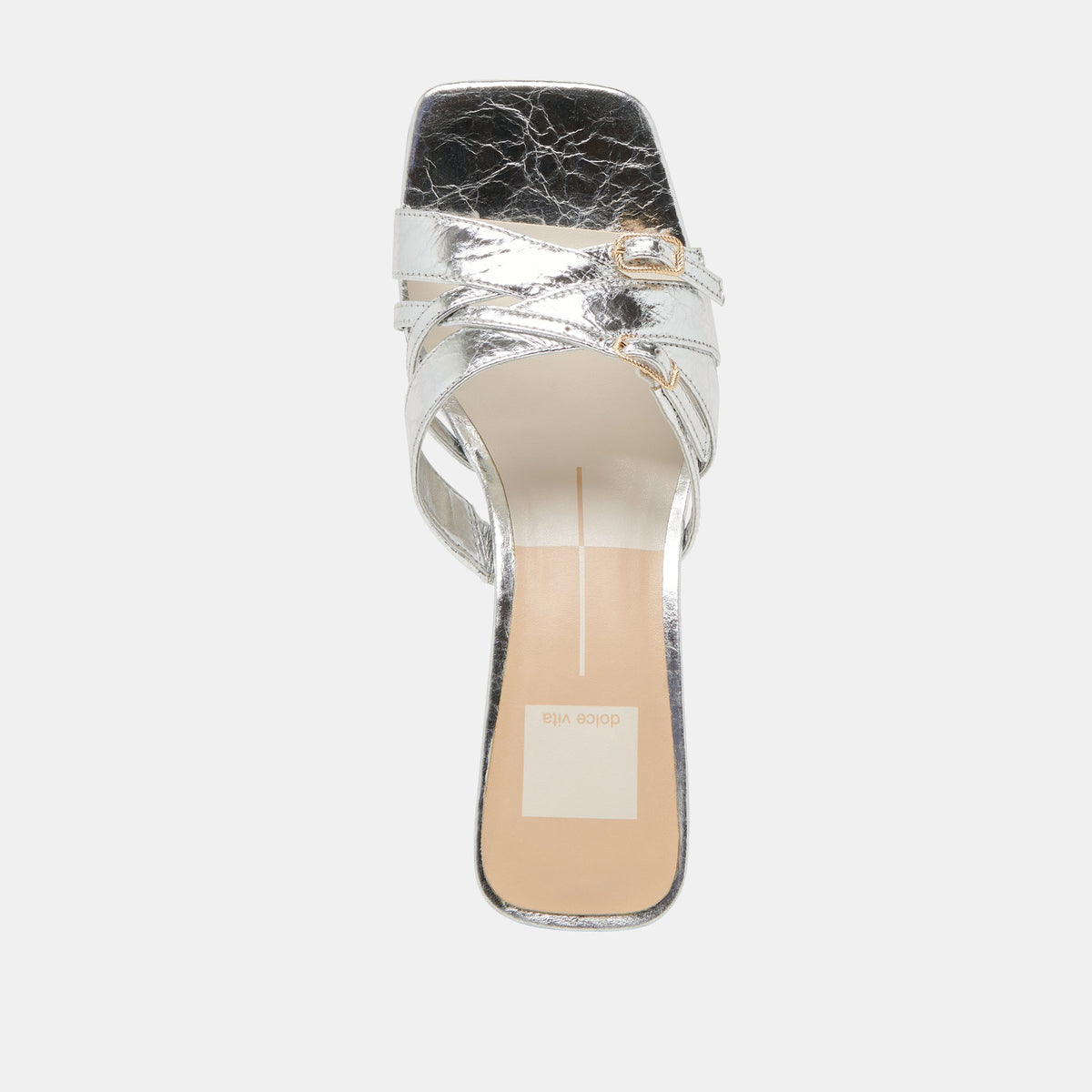 BRYANT HEELS SILVER DISTRESSED LEATHER | Dolce Vita