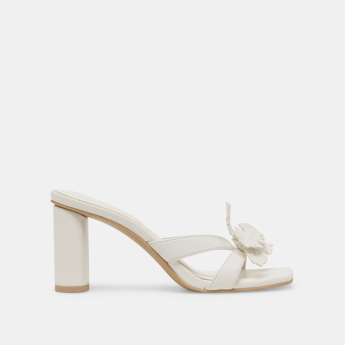 Nikil White Leather Heels | Dolce Vita