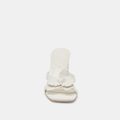 Nikil White Leather Heels | Dolce Vita