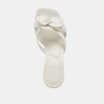 Nikil White Leather Heels | Dolce Vita