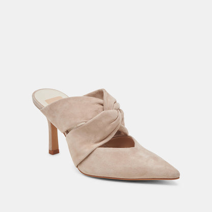 KELSY HEELS TAUPE SUEDE | Dolce Vita