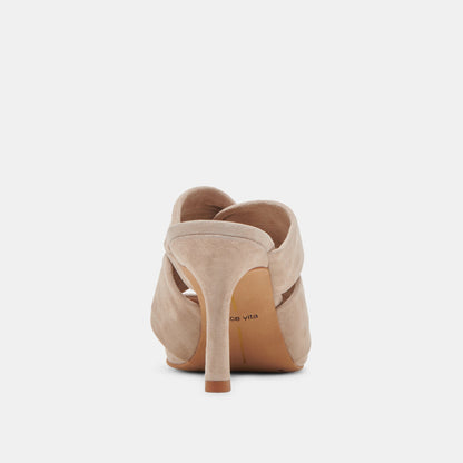 KELSY HEELS TAUPE SUEDE | Dolce Vita