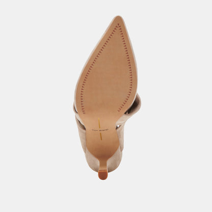 KELSY HEELS TAUPE SUEDE | Dolce Vita