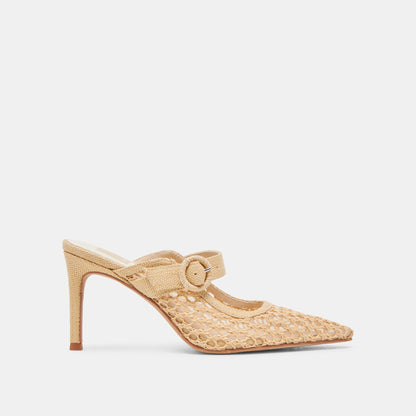 KEEKEE HEELS LT NATURAL WOVEN RAFFIA | Dolce Vita
