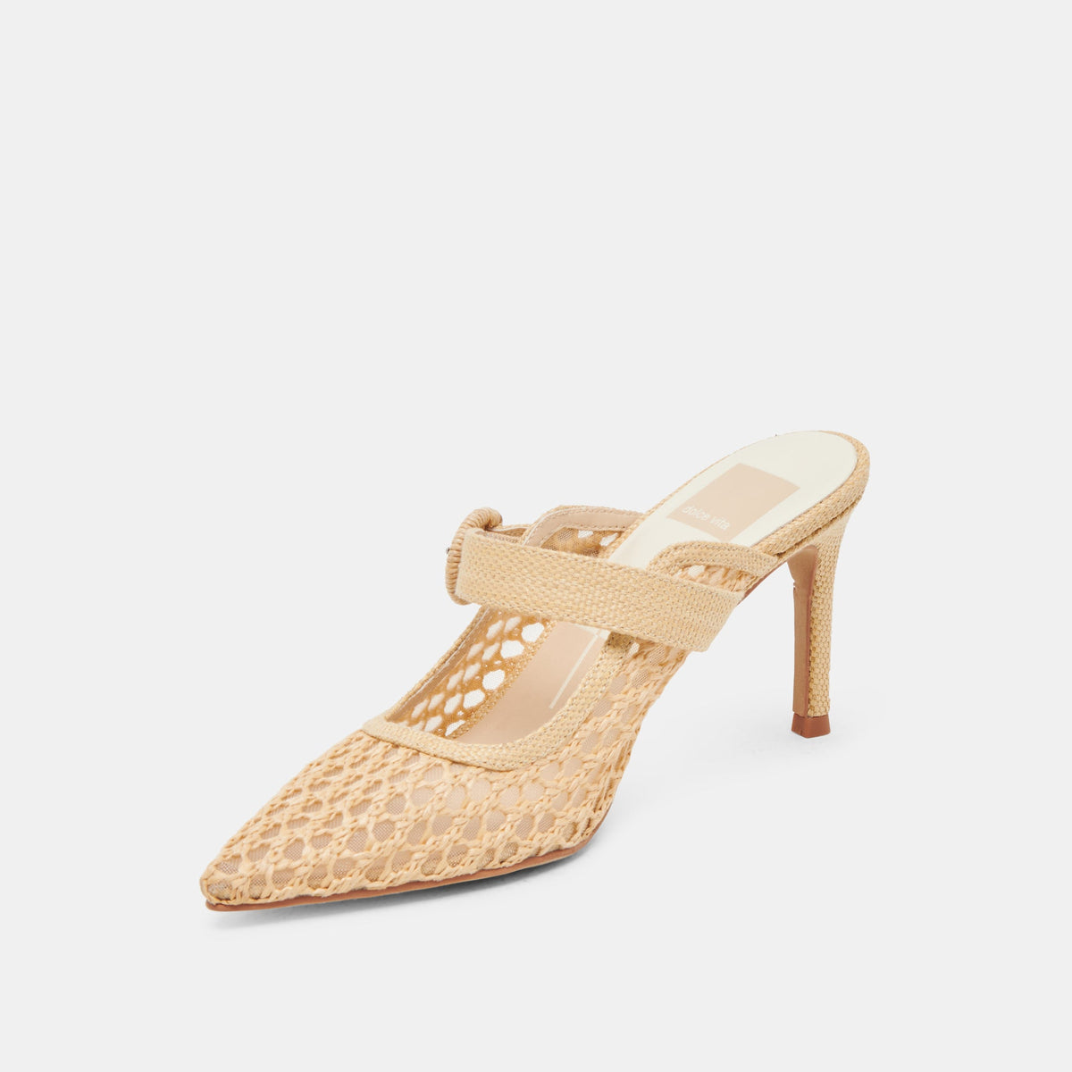 KEEKEE HEELS LT NATURAL WOVEN RAFFIA | Dolce Vita