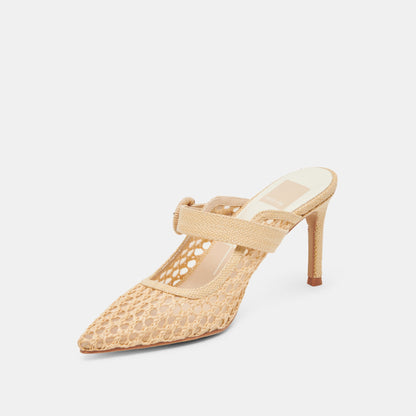 KEEKEE HEELS LT NATURAL WOVEN RAFFIA | Dolce Vita