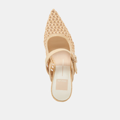 KEEKEE HEELS LT NATURAL WOVEN RAFFIA | Dolce Vita