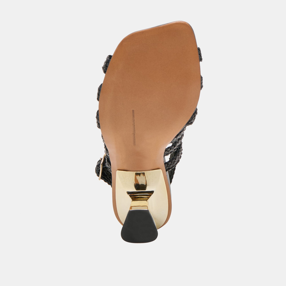 SICILY HEELS BLACK WOVEN LEATHER | Dolce Vita