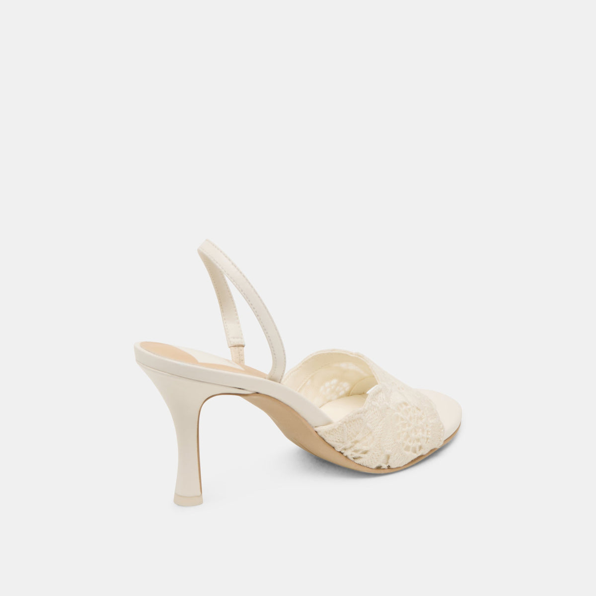LARRA HEELS WHITE CROCHET | Dolce Vita
