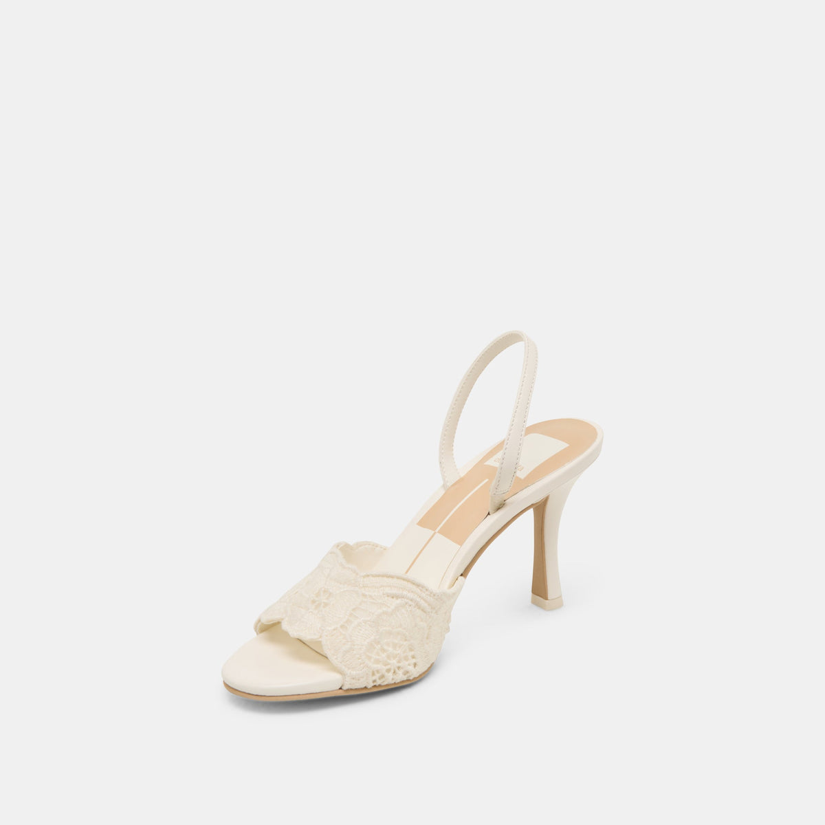 LARRA HEELS WHITE CROCHET | Dolce Vita