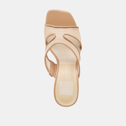 Gitel Light Tan Mesh Heels | Dolce Vita