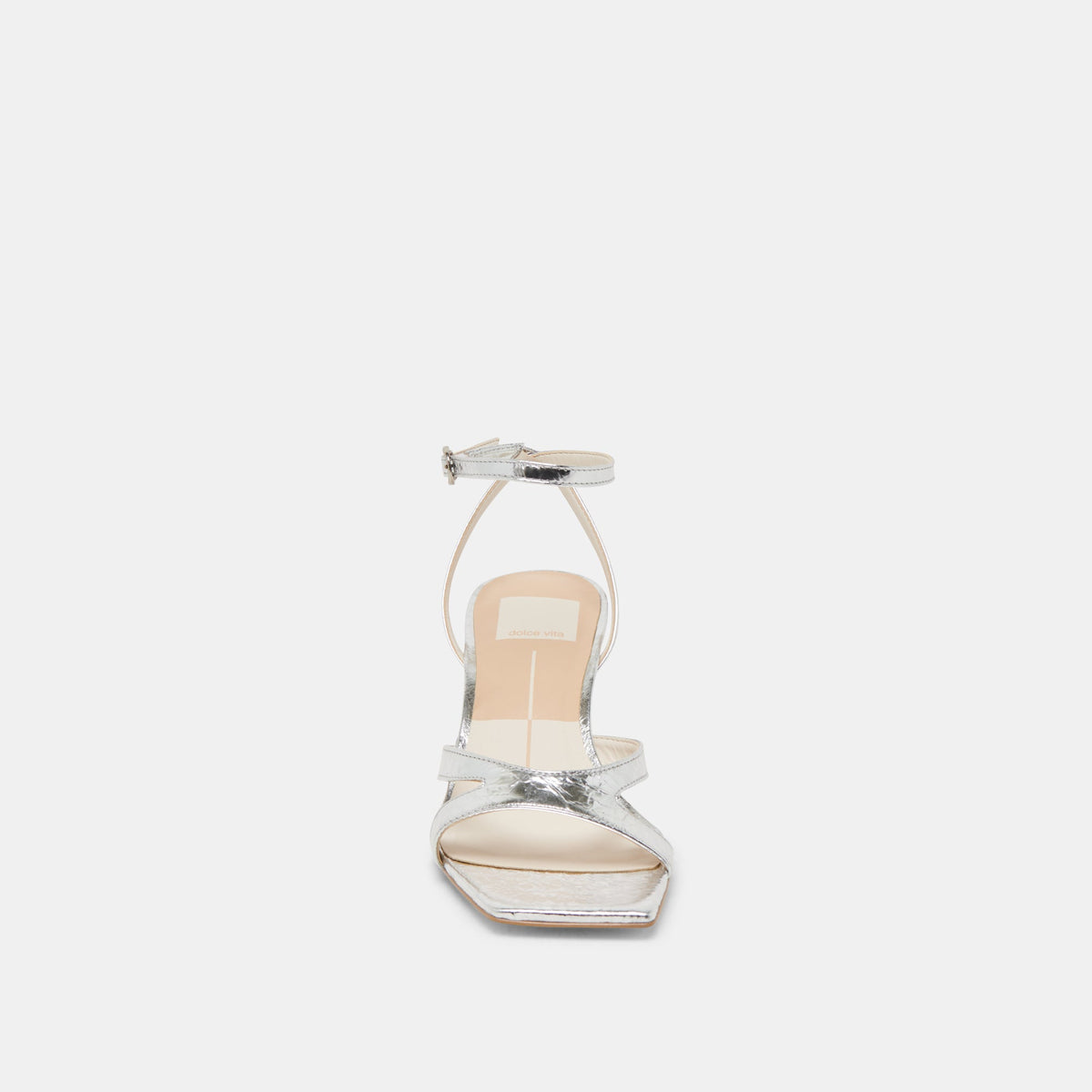 BECKI HEELS SILVER DISTRESSED LEATHER | Dolce Vita
