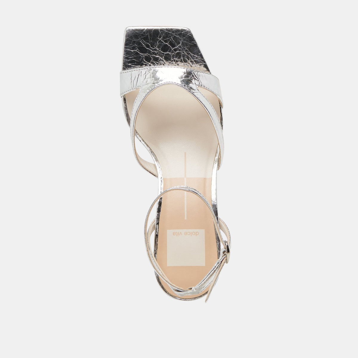 BECKI HEELS SILVER DISTRESSED LEATHER | Dolce Vita