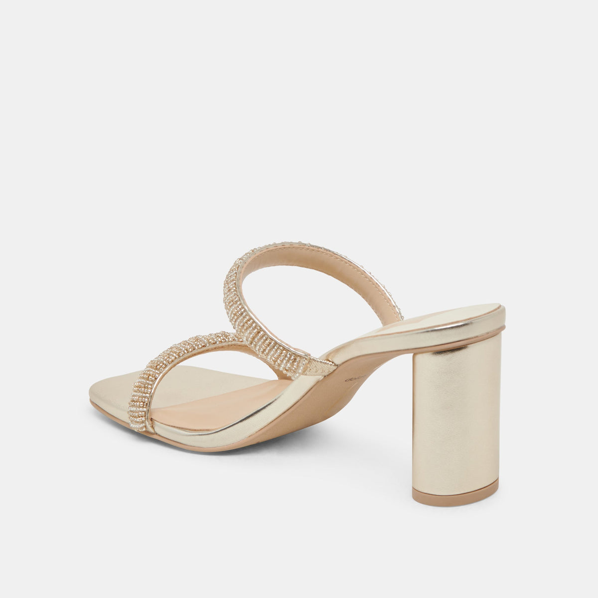 NOLAH HEELS GOLD MULTI BEADS | Dolce Vita