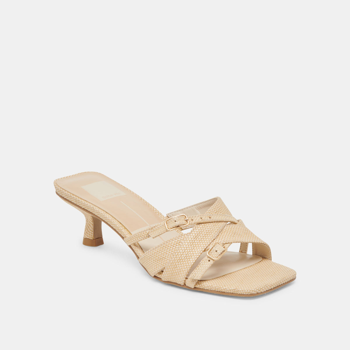 BRYANT HEELS NATURAL WOVEN RAFFIA | Dolce Vita