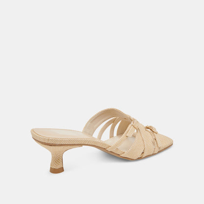 BRYANT HEELS NATURAL WOVEN RAFFIA | Dolce Vita