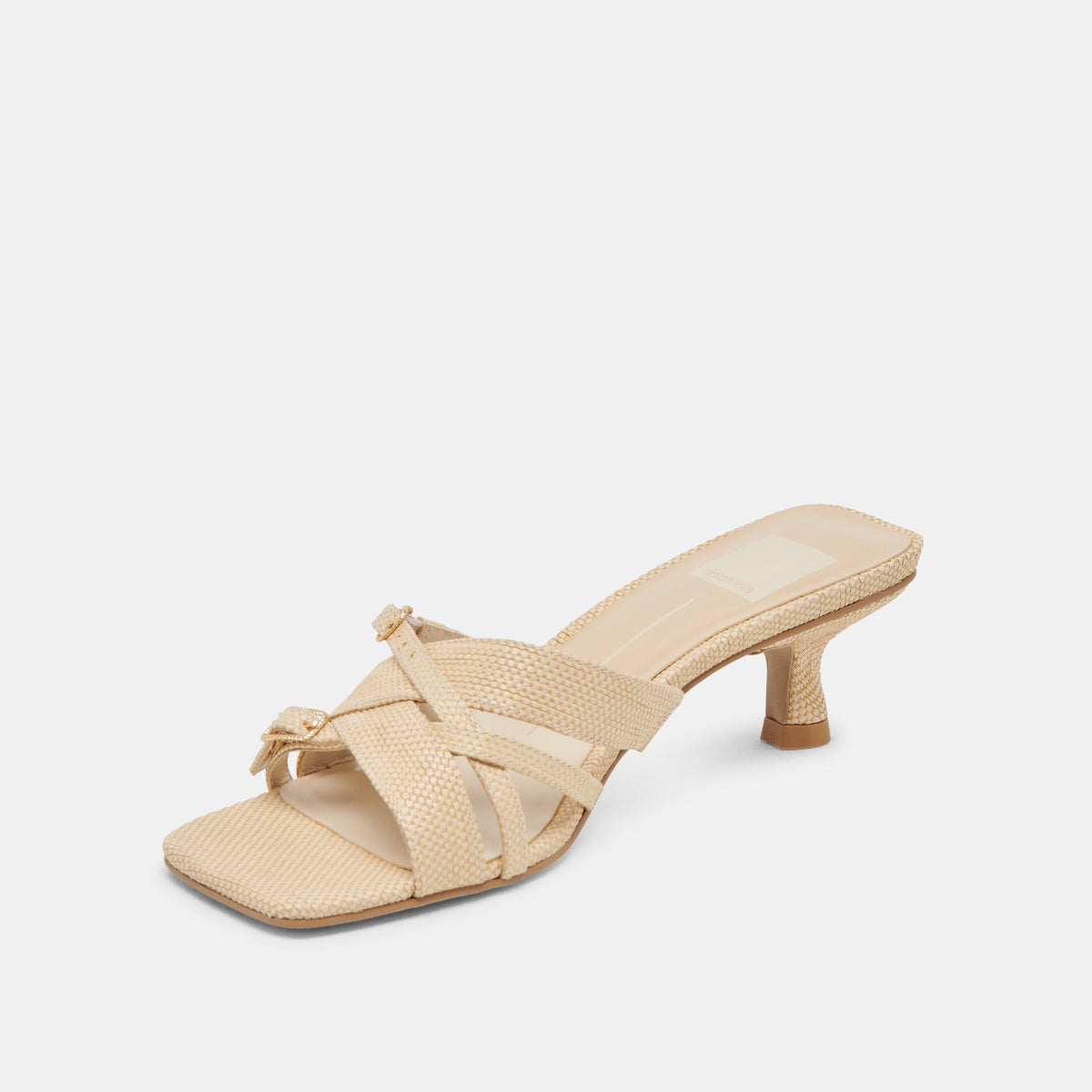 BRYANT HEELS NATURAL WOVEN RAFFIA | Dolce Vita