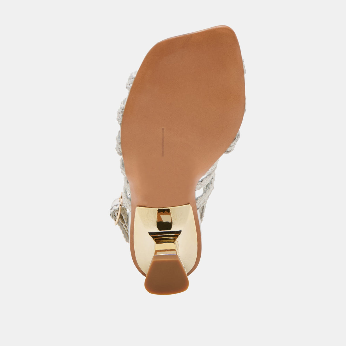 SICILY HEELS WHITE WOVEN LEATHER | Dolce Vita