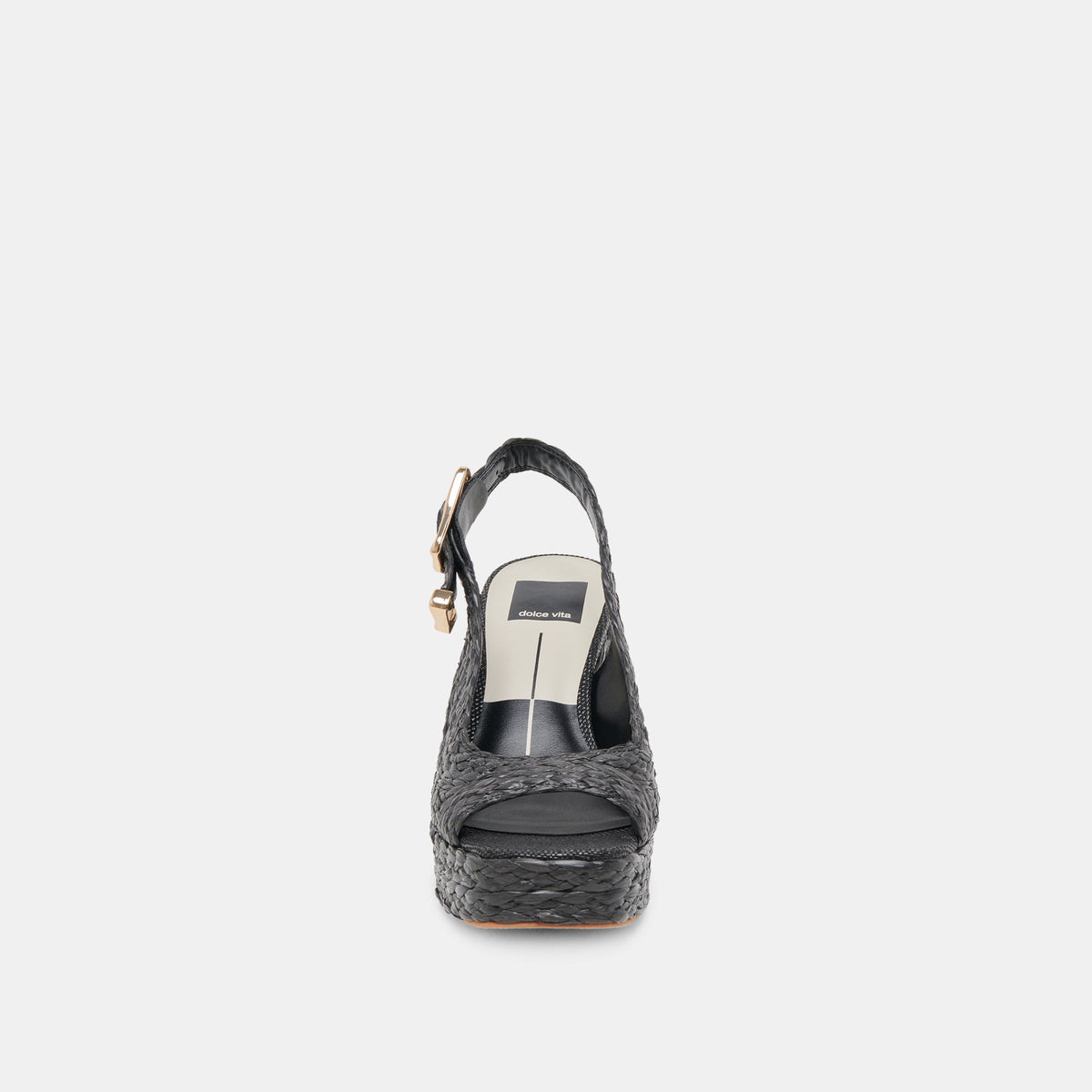 FLORES HEELS ONYX RAFFIA | Dolce Vita