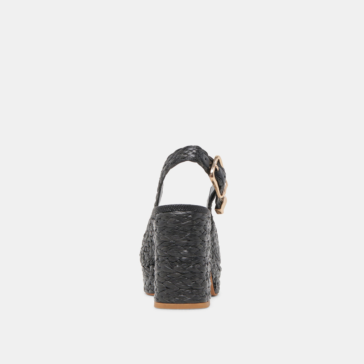 FLORES HEELS ONYX RAFFIA | Dolce Vita