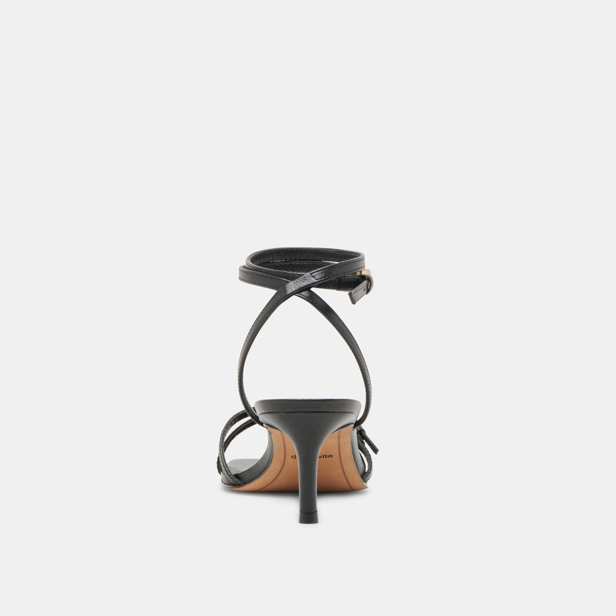 BAMBY HEELS BLACK LEATHER | Dolce Vita