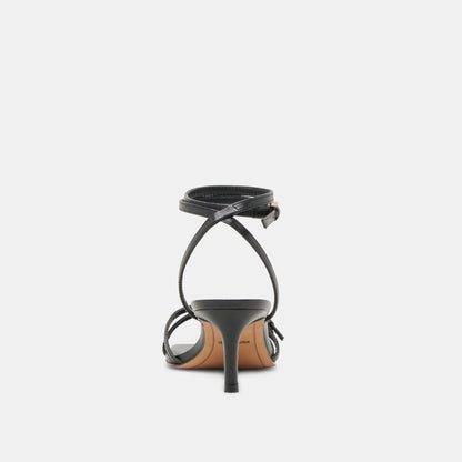 BAMBY HEELS BLACK LEATHER | Dolce Vita