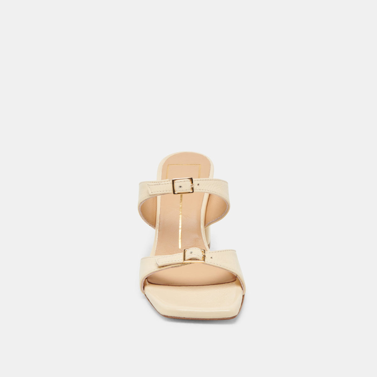 SHANE HEELS LIGHT YELLOW CRINKLE PATENT | Dolce Vita