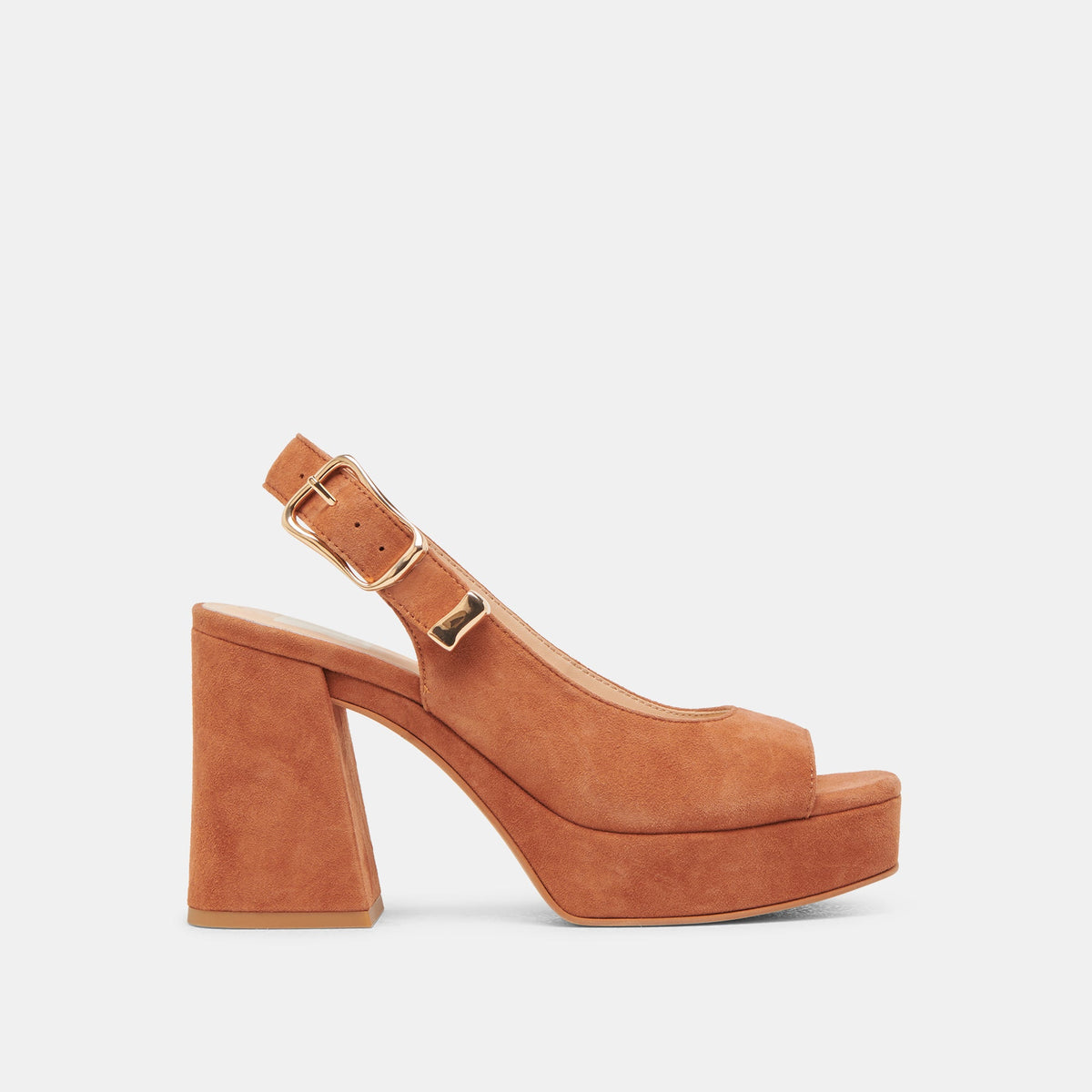 FLORES HEELS CARAMEL SUEDE | Dolce Vita