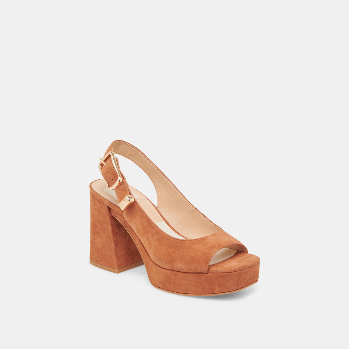 FLORES HEELS CARAMEL SUEDE | Dolce Vita