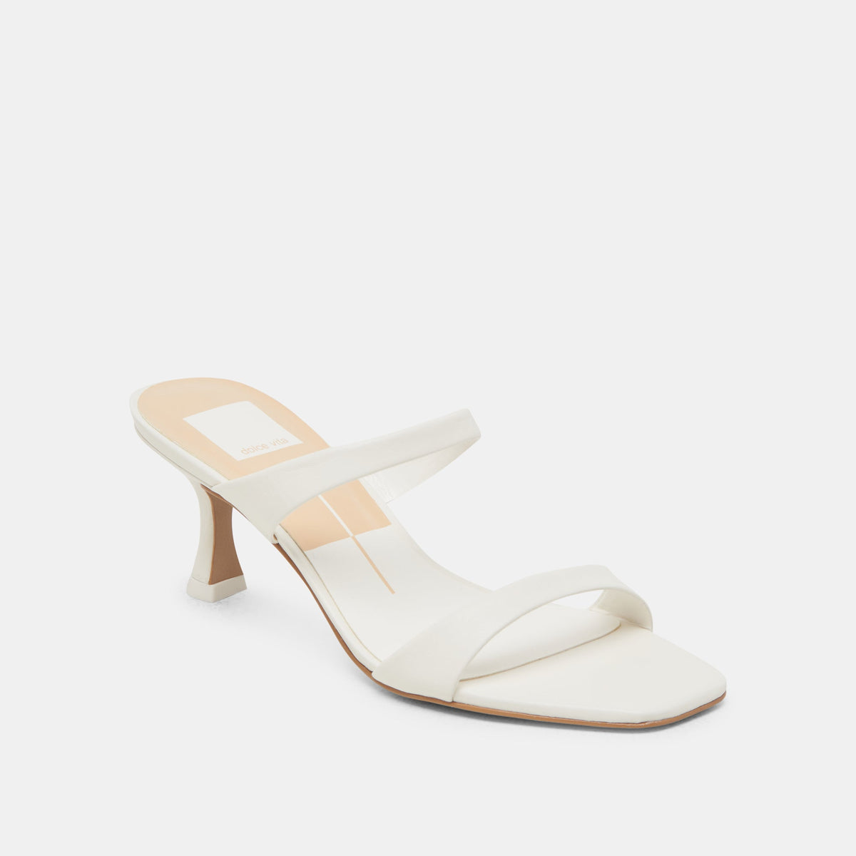 Genora White Leather Heels | Dolce Vita