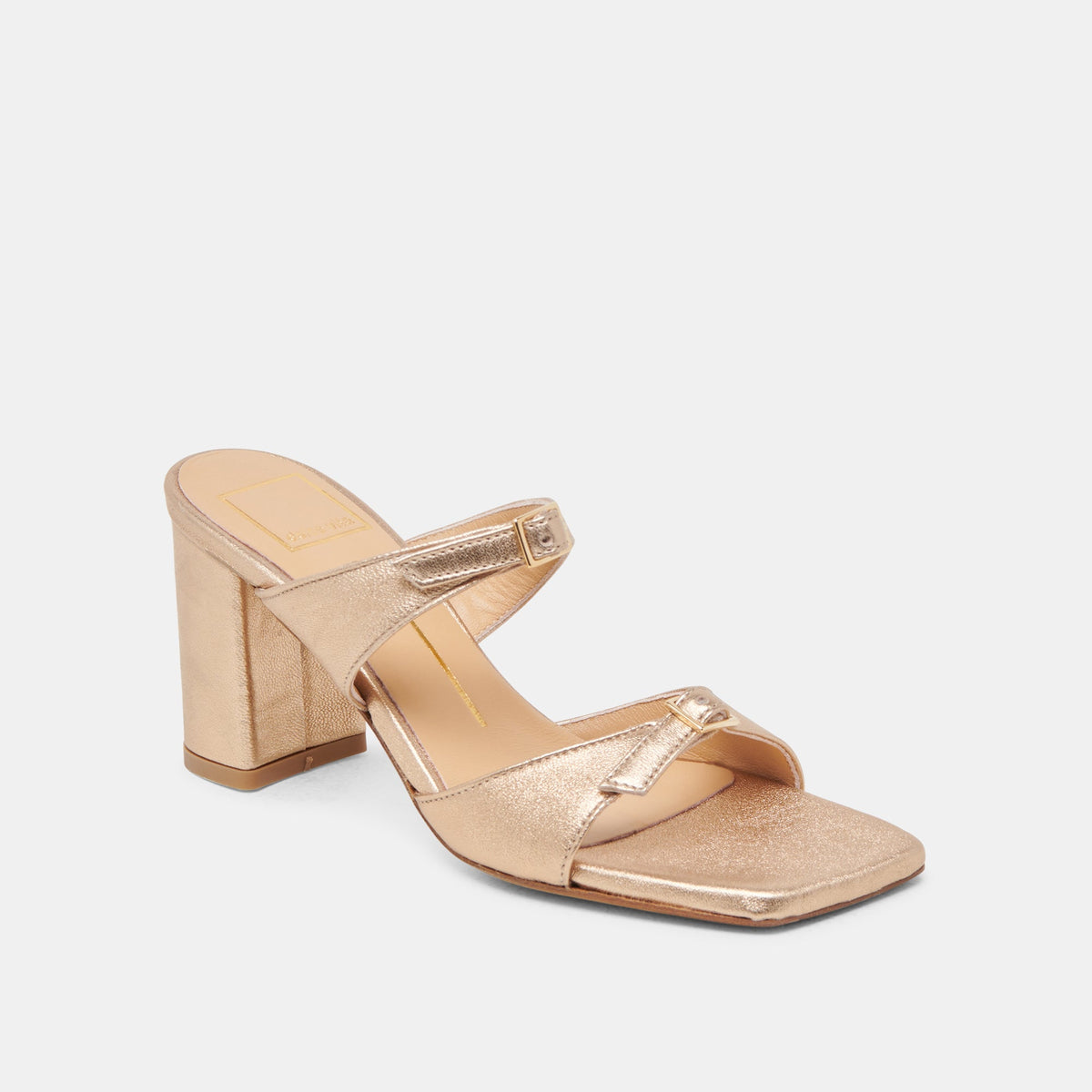 SHANE HEELS GOLD METALLIC LEATHER | Dolce Vita