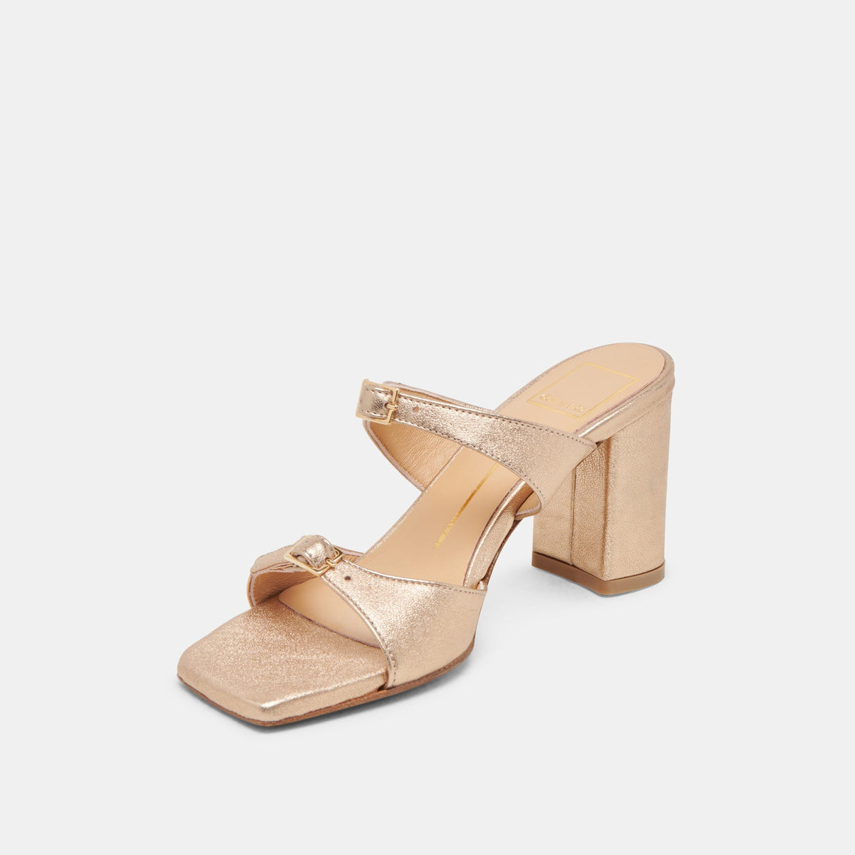 SHANE HEELS GOLD METALLIC LEATHER | Dolce Vita